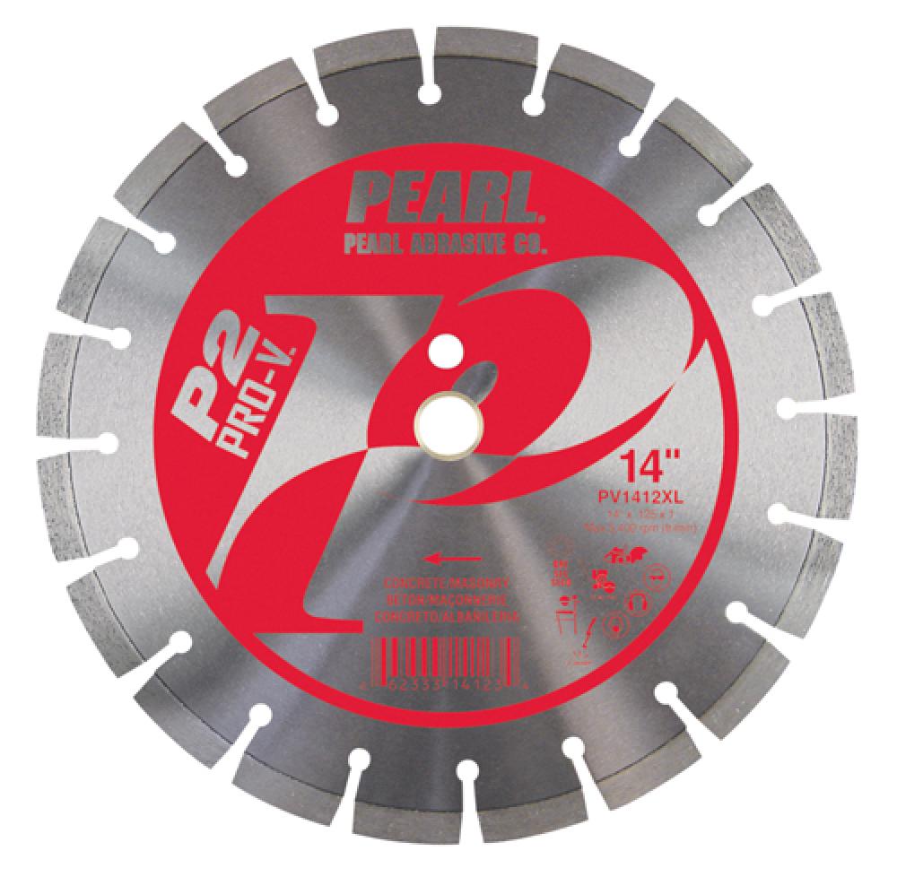 14 x .125 x 20mm Pearl P2 Pro-V™ Concrete & Mansory Blade, 12mm Rim