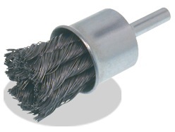 3/4 x .014 x 1/4 Knot End Brush, Tempered Wire