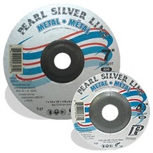 Pearl Abrasive Co. DC6020TH - 6 x 1/4 x 5/8-11 Silver Line™ AO Depressed Center Wheels, A24R