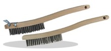 Pearl Abrasive Co. SCB319K - 3 X 19 Curved Handle Wire Scratch Brush, Carbon Steel
