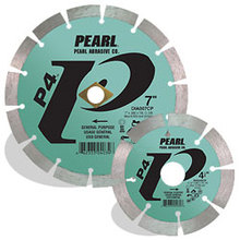 Pearl Abrasive Co. DIA004CP - 4 x .070 x 20mm, 5/8 Pearl P4™ General Purpose Segmented Blade, 12mm Rim