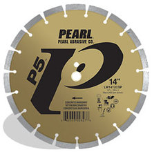 Pearl Abrasive Co. LW1412CSP - 14 x .125 x 1 Pearl P5™ Concrete & Masonry Segmented Blade, 15mm Rim