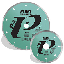 Pearl Abrasive Co. DTL45HPXL - 4-1/2 x .060 x 7/8, 5/8 Pearl P4™ Dry Porcelain Blade, 8mm Rim