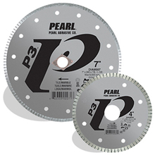 Pearl Abrasive Co. DIAM045 - 4-1/2 x .060 x 7/8, 5/8 Pearl P3™ Tile & Marble Blade, 5mm Rim