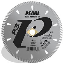 Pearl Abrasive Co. DIA45GRTE - 4-1/2 x .090 x 7/8, 20mm, 5/8 Pearl P3™ Tile & Stone Blade, 8mm Rim