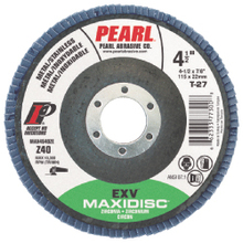 Pearl Abrasive Co. MAX456Z9EH - 4-1/2 x 5/8-11 Pearl EXV™ Maxidiscs, Z60, Type 29