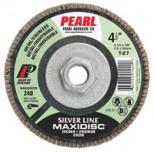 Pearl Abrasive Co. 1189 - 5 x 5/8-11 Silver Line™ Zirconia Maxidisc™Type 29 Shape Flap Disc