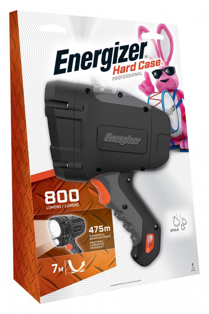 Energizer Hard Case Professional Spotlight, 800 High Lumen, Indoor and Outdoor Spotlight