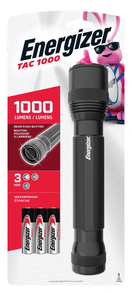 Energizer TAC 1,000 Lumen LED Tactical Metal Flashlight