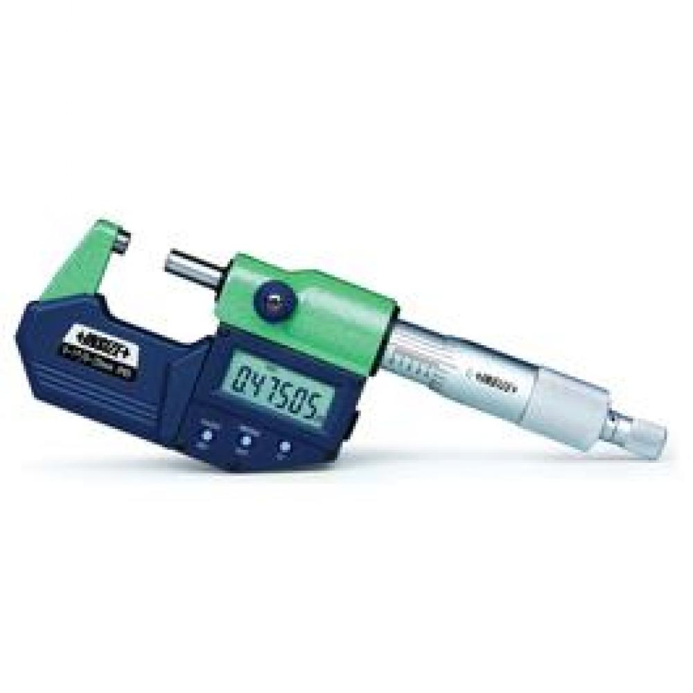 ELECTRONIC OUTSIDE MICROMETER THREE BUTTONS W/ DATA OUTPUT 100-125MM/4-5IN METRIC GRADUATED THIMBLE