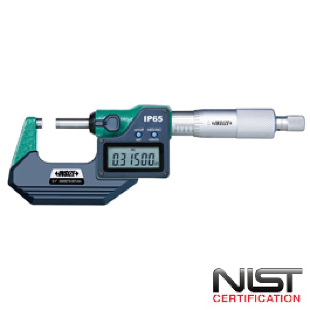 ELECTRONIC OUTSIDE MICROMETER TWO BUTTONS 0-1IN IP65