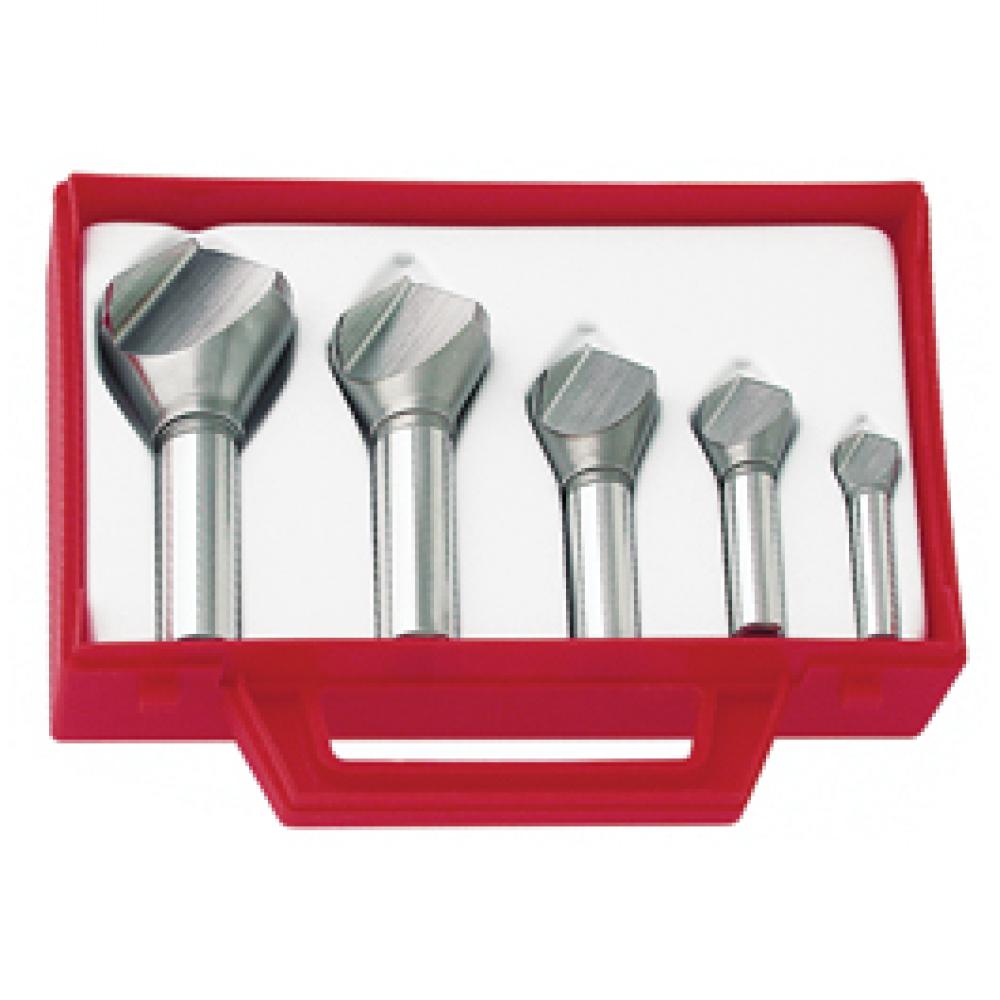 COUNTERSINK SET SF-5 82 DEG SINGLE FLUTE METRIC 5PC 10MM - 3