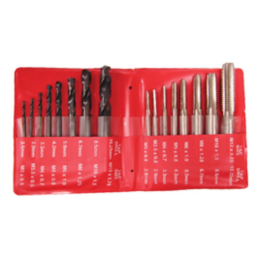TAP AND DRILL SET 16 PIECE METRIC