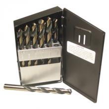 KAR Industrial Inc. 750017 - 25 PC METRIC JOBBER DRILL SET BLACK / GOLD 1 TO 13MM BY 0.5MM