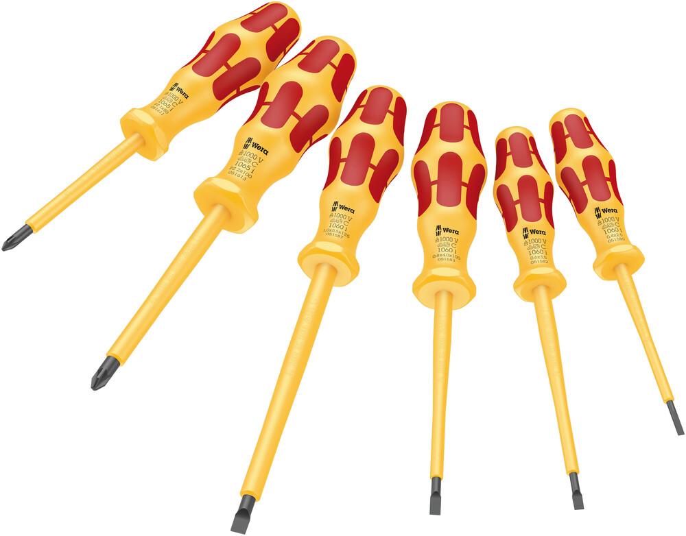 1060 i/1065 i/6 Kraftform VDE screwdriver set, 6 pieces