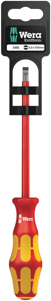 160I 1.0 X 5.5 X 125 MM HANG-TAG VDE-INSULATED SCREWDRIVER