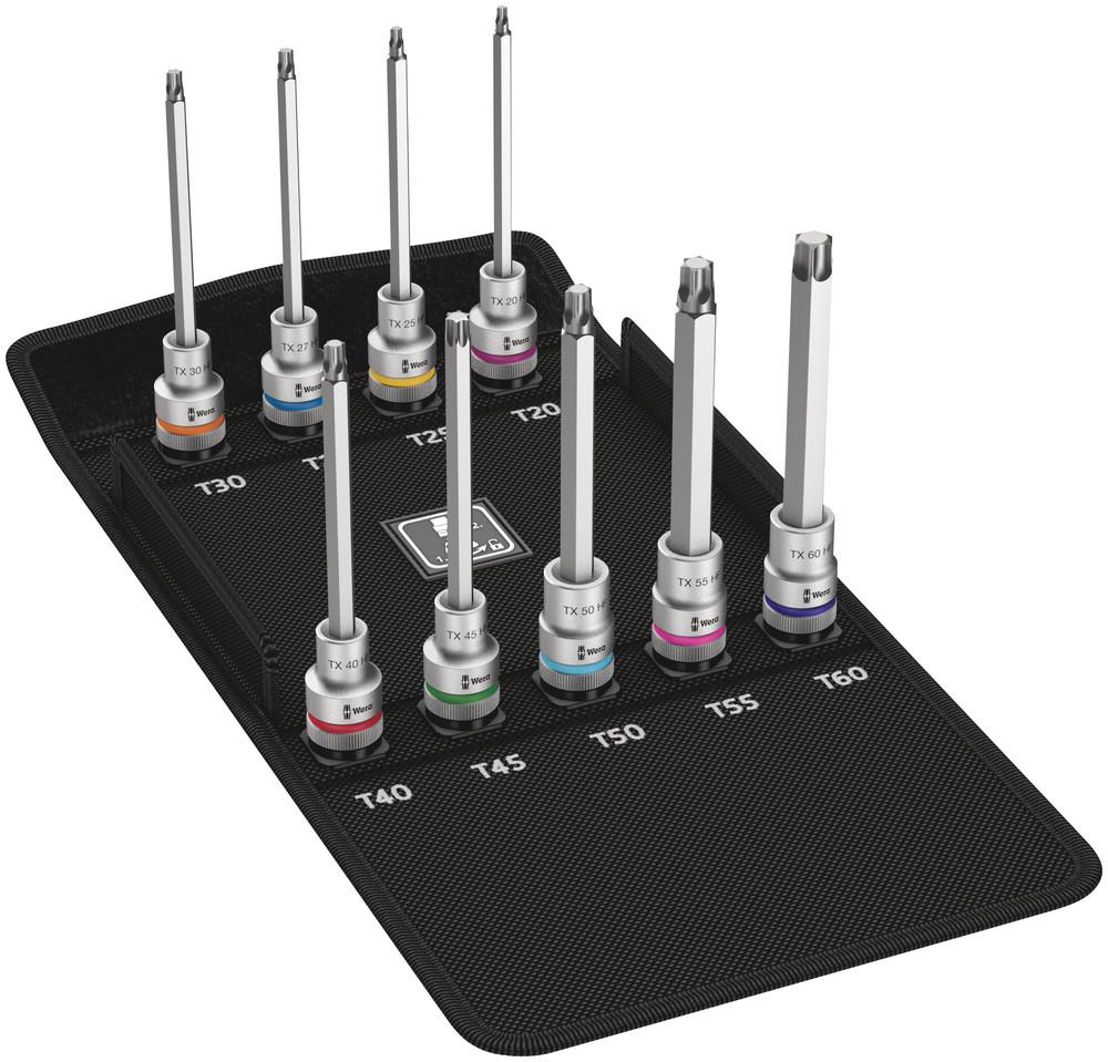 8767 C TX HF 3 ZYKLOP BIT SOCKET SET WITH 1/2&#34; DRIVE SOCKET WITH HOLDING FUNCTION 9PCS