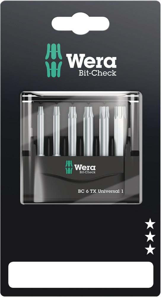 BIT-CHECK 6 TX UNIVERSAL 1 SB BITS FOR TX SCREWS