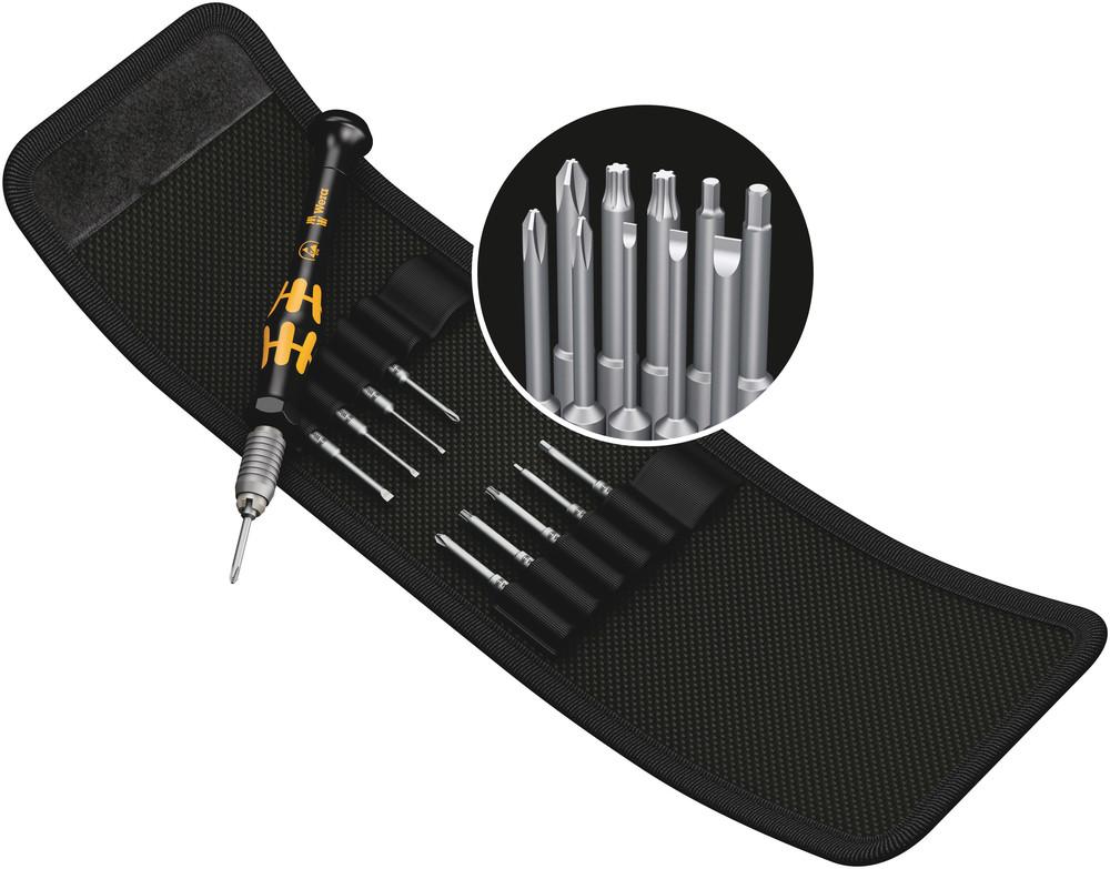 KRAFTFORM KOMPAKT MICRO-SET ESD/11 SB BIT SET WITH HANDLE AND INTER-CHANGEABLE BLADES