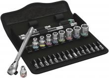 Wera Tools 05004021001 - 8100 SA 11 ZYKLOP METAL RATCHET SET. IMPERIAL 1/4 28PIECE RATCHET SET WITH SWITCH LEVER IMPERIAL