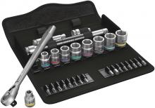 Wera Tools 05004051001 - 8100 SB 11 ZYKLOP METAL RATCHET SET. IMPERIAL 3/8 29 PCS RATCHET SET WITH SWITCH LEVER IMPERIAL