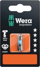 Wera Tools 05073905001 - 840/1 IMP DC HEX-PLUS SW 5.0 X 25 MM SB BITS FOR HEX SOCKET SCREWS, IMPACT