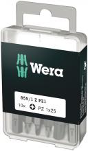 Wera Tools 05072403001 - 855/1 Z PZ 1 X 25 MM DIY-BOX POZIDRIV-BITS DIY-BOX (10 pcs)