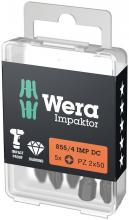 Wera Tools 05057661001 - 855/4 IMP DC PZ 2 X 50 MM POZIDRIV-BITS, IMPACT (1 Pack = 5pcs)