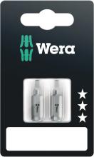 Wera Tools 05073075001 - 868/1 Z # 2 X 25 MM BITS FOR SQUARE SOCKET HEAD SCREW SB (2 Bits on Card)