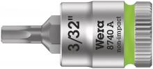Wera Tools 05003381001 - 8740 A Hex-Plus SW 3/32" Zyklop bit socket with 1/4" drive
