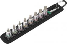 Wera Tools 05003881001 - Belt 2 Zyklop bit socket set with holding function, 1/4" drive, 8 pieces