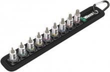 Wera Tools 05003882001 - Belt 3 Torx HF Zyklop bit socket set with holding function, 1/4" drive, 10 pieces