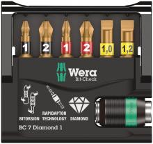 Wera Tools 05073419001 - BIT-CHECK 7 DIAMOND 1 SB BITS ASSORTMENT