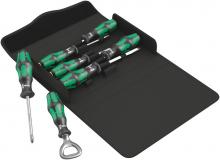 Wera Tools 05105625001 - Kraftform 300/7 Set 3 Screwdriver set Kraftform Plus, textile box