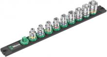 Wera Tools 05005450001 - Magnetic socket rail B Imperial 1 Zyklop socket set 3/8" drive, imperial, 9 pieces
