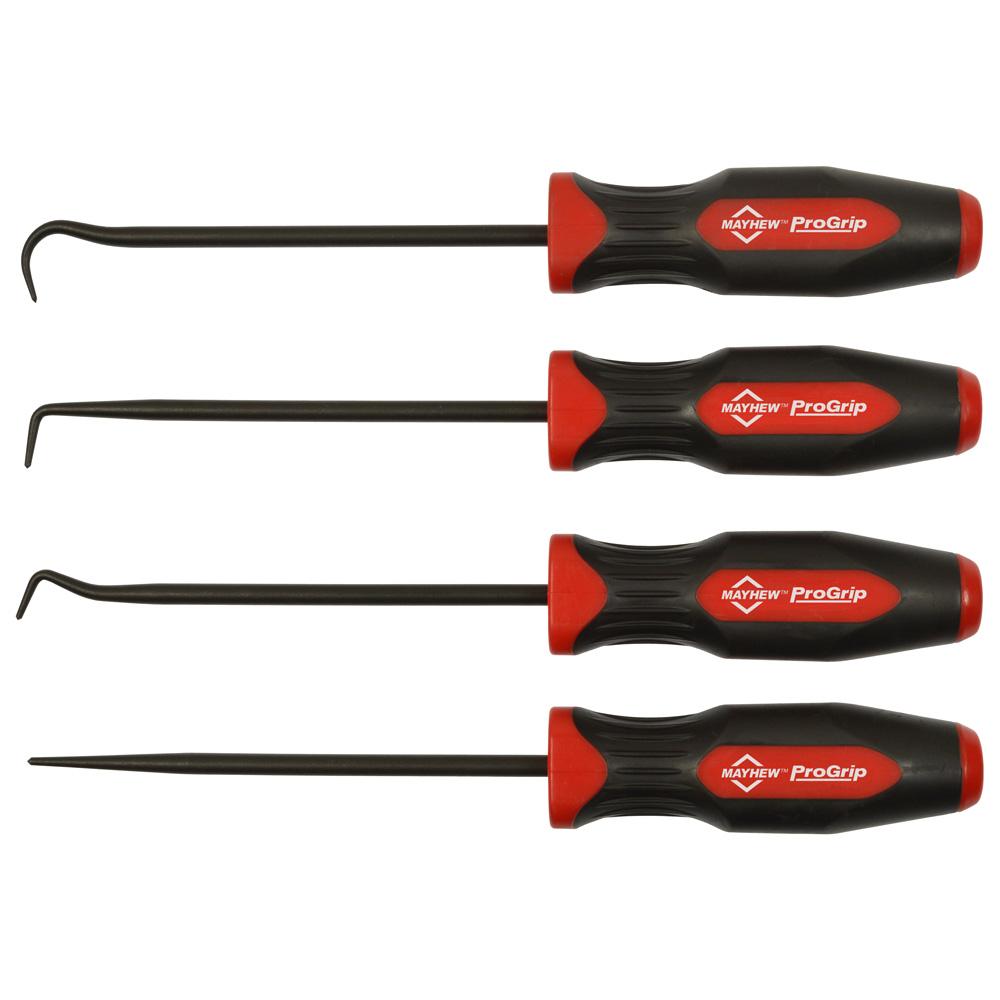 MAYHEW PROâ„¢ 4 PC PROGRIP Hook & Pick Set 13094 Made in the USA
