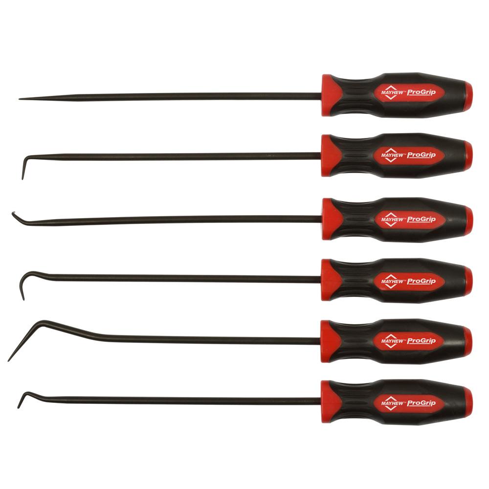 MAYHEW PROâ„¢ 6 PC PROGRIP Long Pick Set 13095 Made in the USA