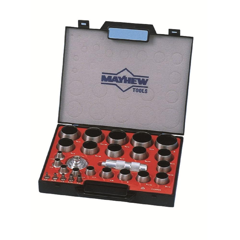 MAYHEW PROâ„¢ 36PC HOLLOW PUNCH SET SAE 66016 Made in the USA