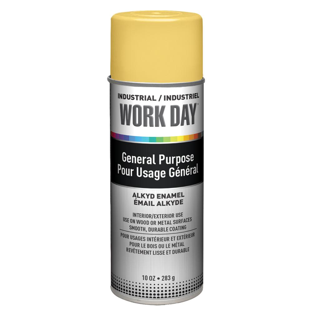 Krylon Industrial Work Day, Gloss, Yellow, 10 oz.