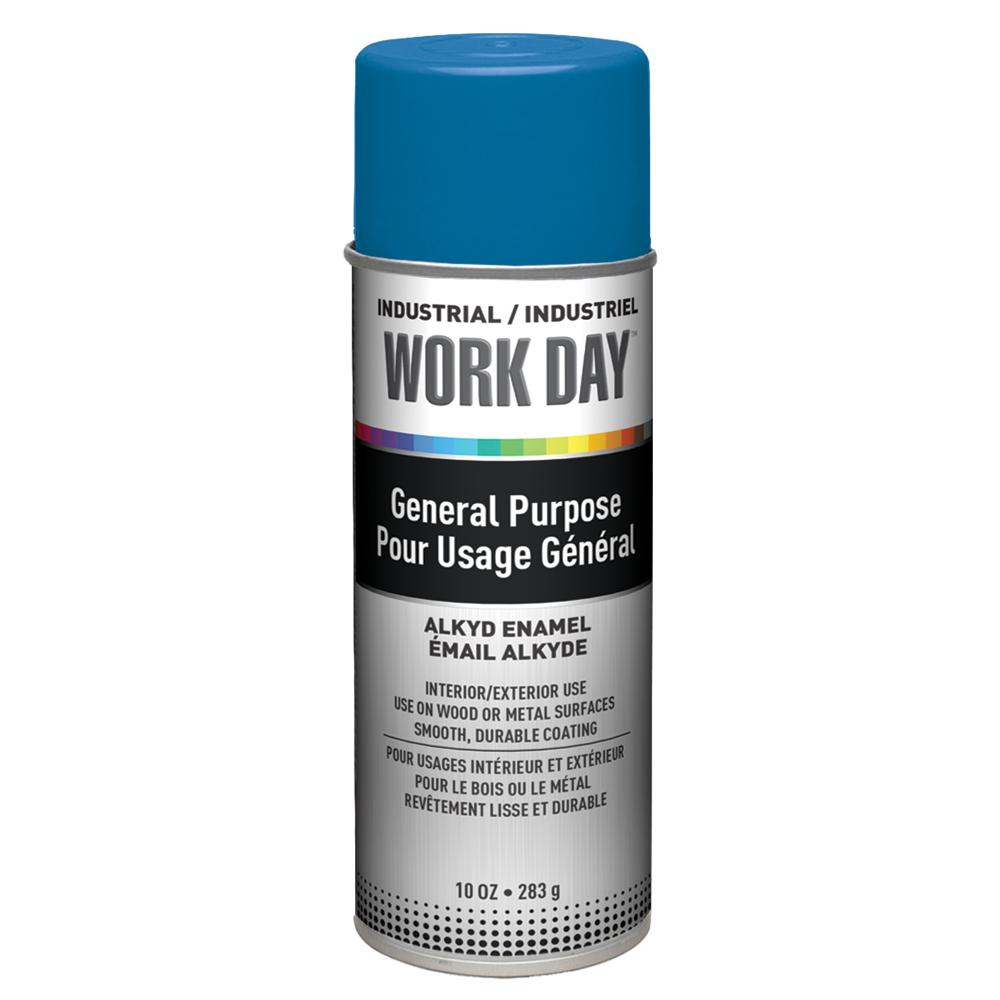 Krylon Industrial Work Day, Gloss, True Blue, 10 oz.