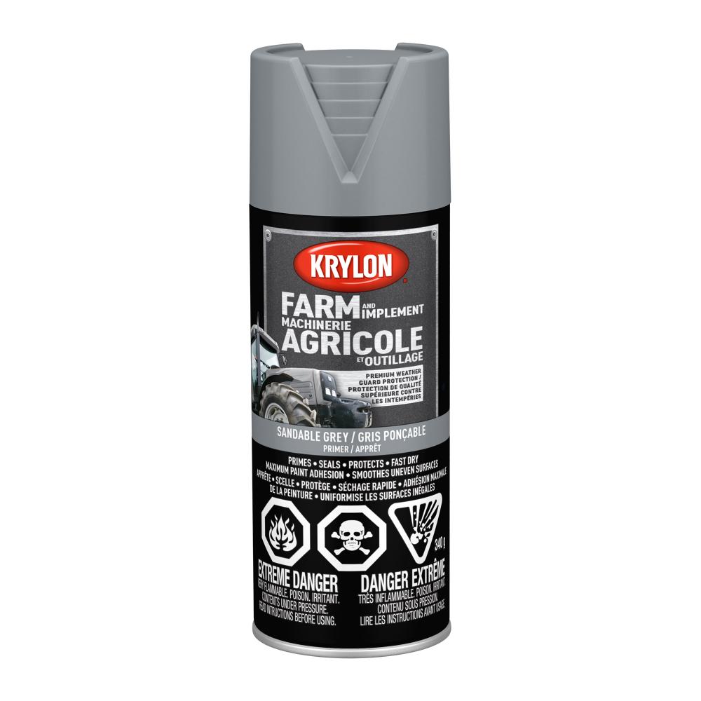 Krylon® Farm & Implement Spray Primer, Sandable Gray, 340 g