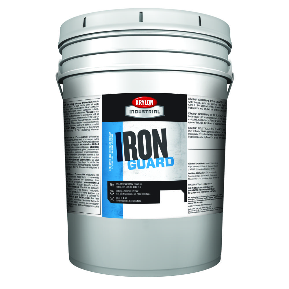 Iron Guard Water-Based Acrylic Enamel, White (As Packaged Or Tinted)