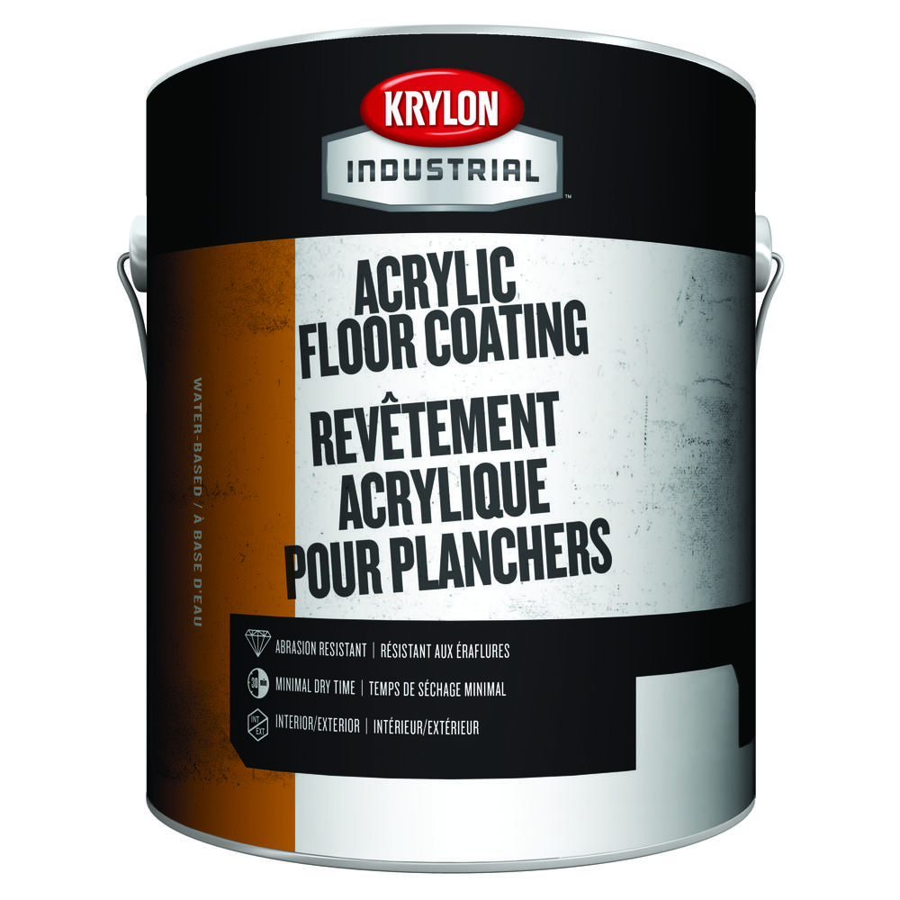 Krylon Industrial Acrylic Floor Coating, Neutral Base, 1 Gallon