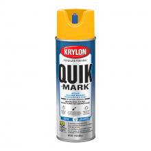 Krylon A03921004 - Krylon Industrial Quik-Mark Water-Based Inverted Marking Paint, APWA High Visibility Yellow, 17 oz.