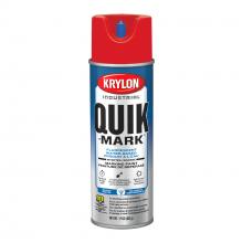 Krylon A03610004 - Krylon Industrial Quik-Mark Water-Based Inverted Marking Paint, Fluorescent Safety Red, 17 oz.