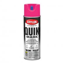 Krylon A03622007 - Krylon Industrial Quik-Mark Solvent-Based Inverted Marking Paint, Fluorescent Hot Pink, 17 oz.