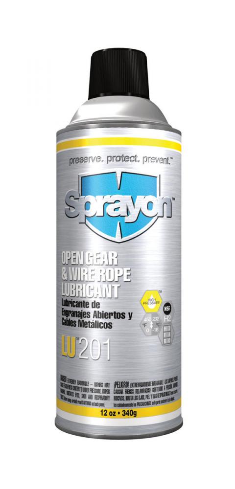 Sprayon LU201 Open Gear & Wire Rope Lubricant, 12 oz.