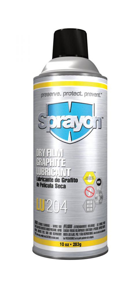 Sprayon LU204 Dry Film Graphite Lubricant, 10 oz.