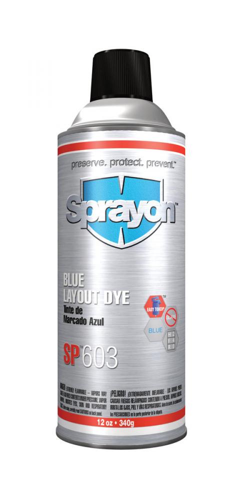 Sprayon SP603 Blue Layout Dye, 12 oz.