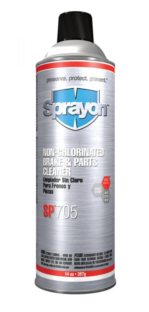 Sprayon SP705 Non-Chlorinated Brake & Parts Cleaner, 14 oz.